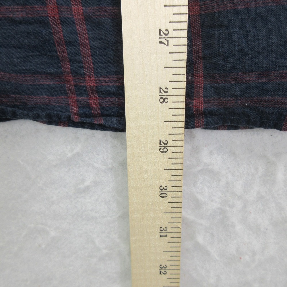 The North Face Mens XL Plaid Short Sleeve Button Up Shirt Chest Pocket - Picture 6 of 10